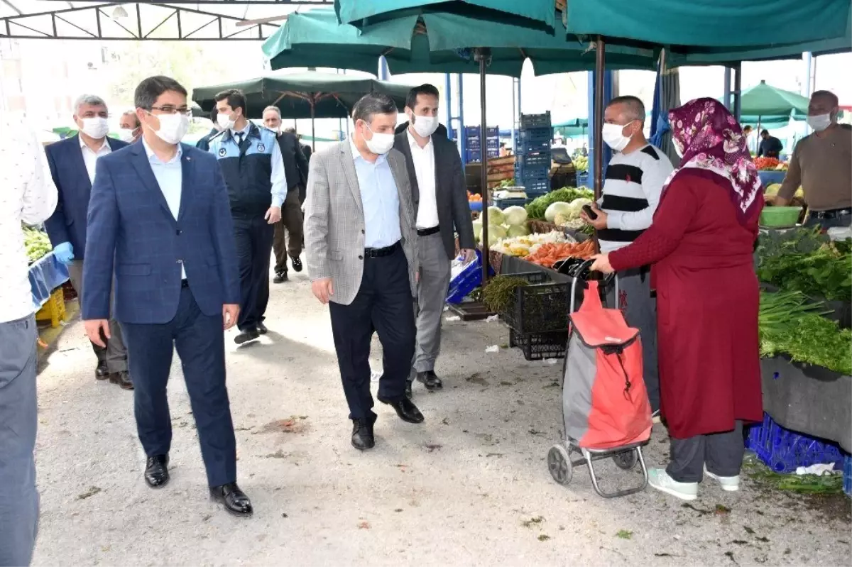 Kaymakam ve başkandan çarşı pazara sıkı denetim