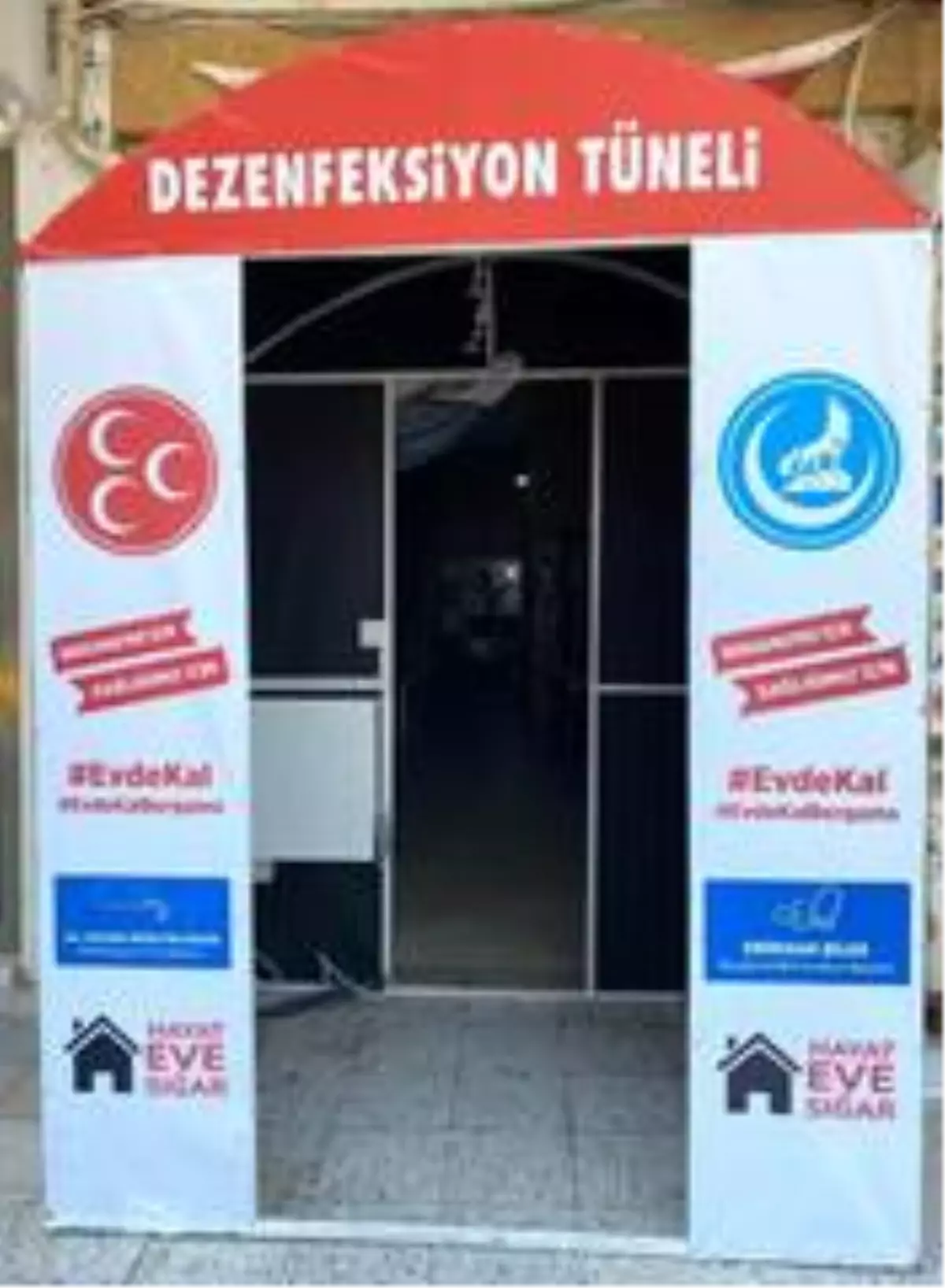 MHP Bergama\'dan dezenfeksiyon tüneli