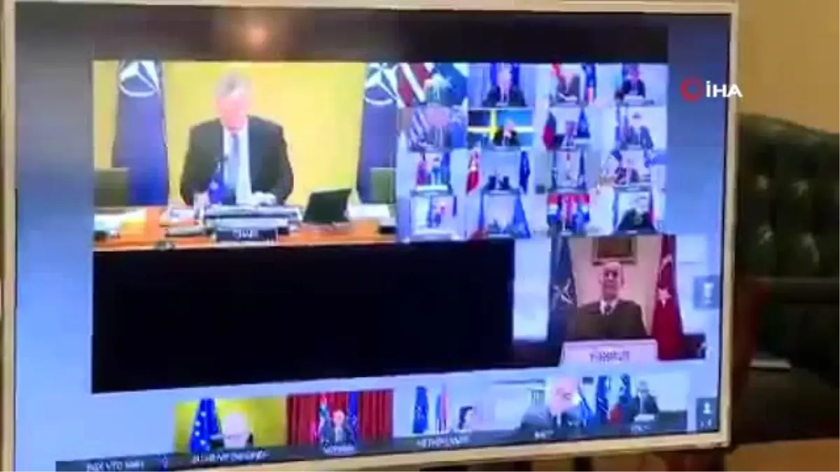 Bakan Akar, video konferans yöntemiyle gerçekleşen NATO Savunma Bakanları Toplantısı\'na katıldı