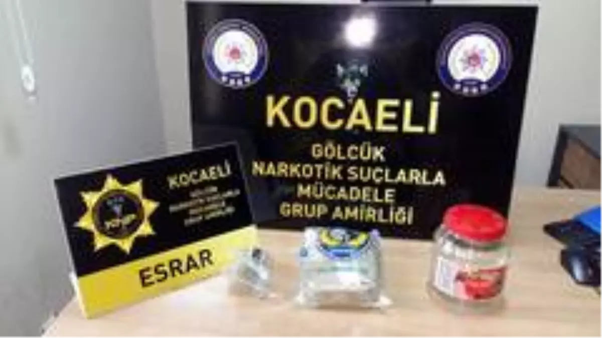 Kocaeli\'de 448 gram esrar ile yakalanan 2 kişi tutuklandı