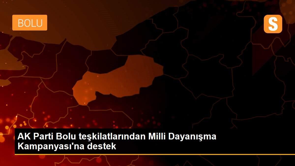 AK Parti Bolu teşkilatlarından Milli Dayanışma Kampanyası\'na destek