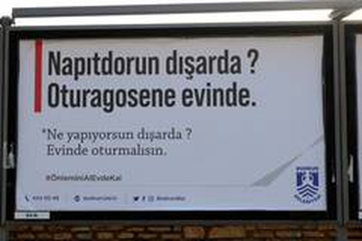 Bodrumluca evde kal çağrısı; "Napıtdorun dışarıda? Oturagosene evinde"