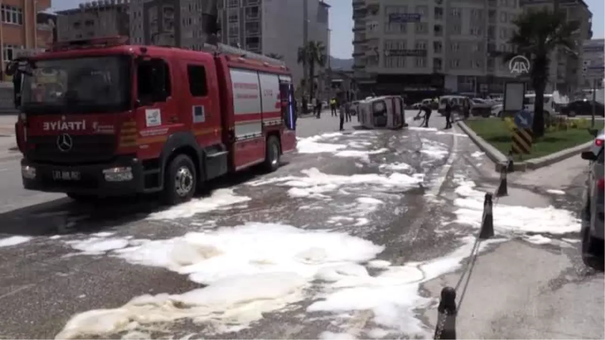 Hasta almaya giden ambulans kaza yaptı