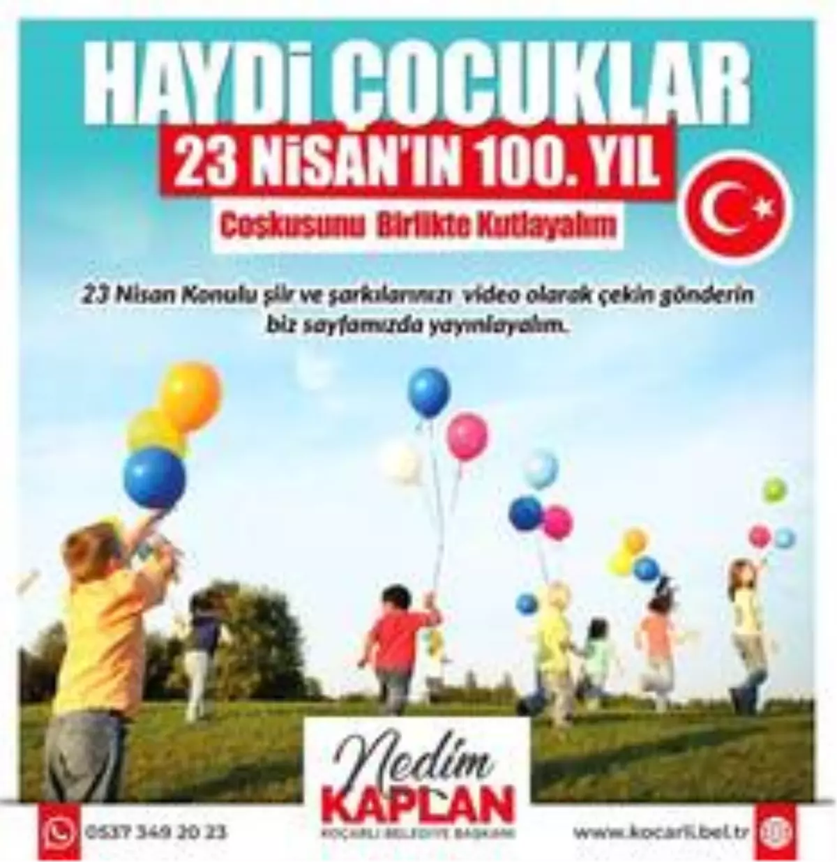 Koçarlı Belediyesinden miniklere 23 Nisan çağrısı
