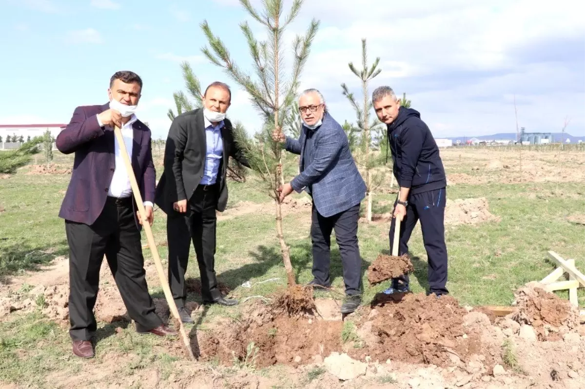 Aksaray\'da \'inadına üretim, inadına yatırım\' sloganıyla 5 bin fidan toprakla buluştu