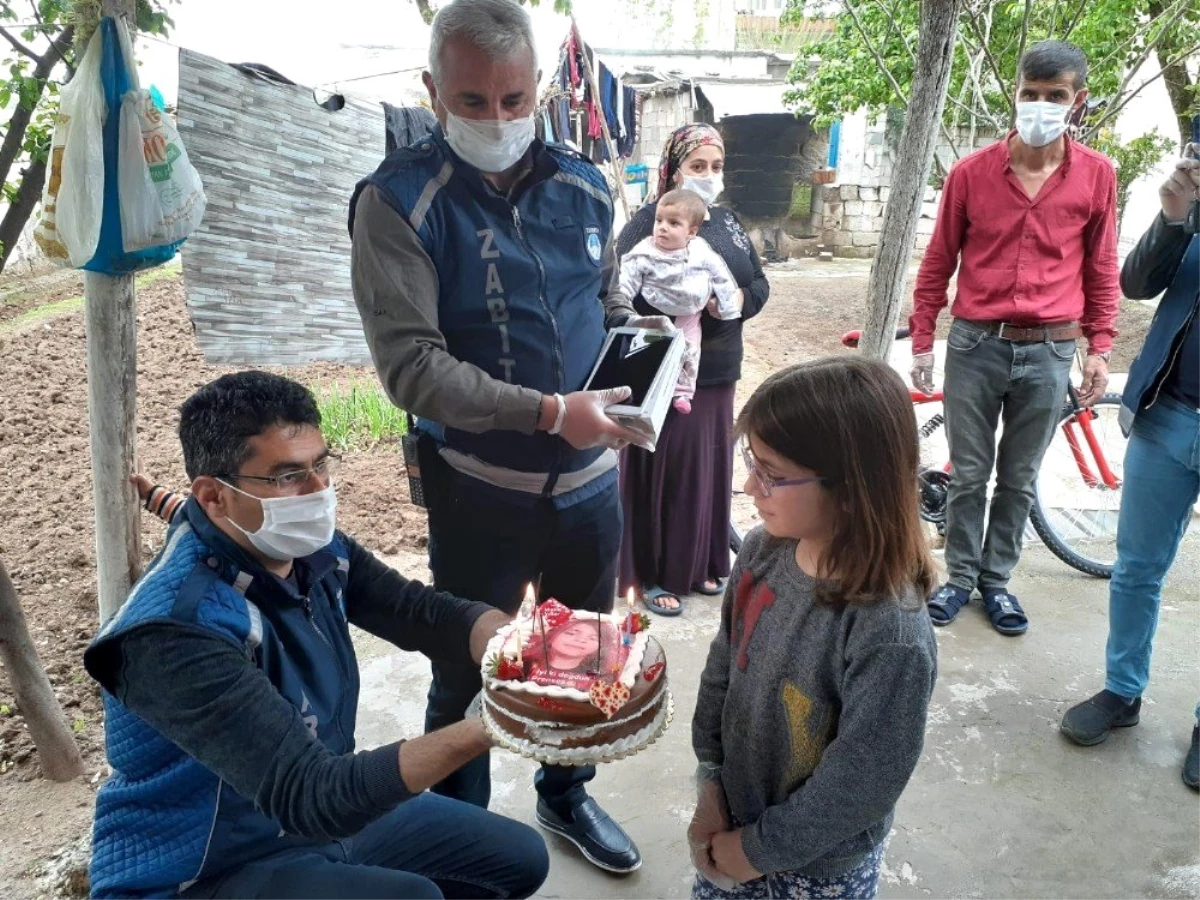 Bismil Belediyesinden kız çocuğuna doğum günü sürprizi