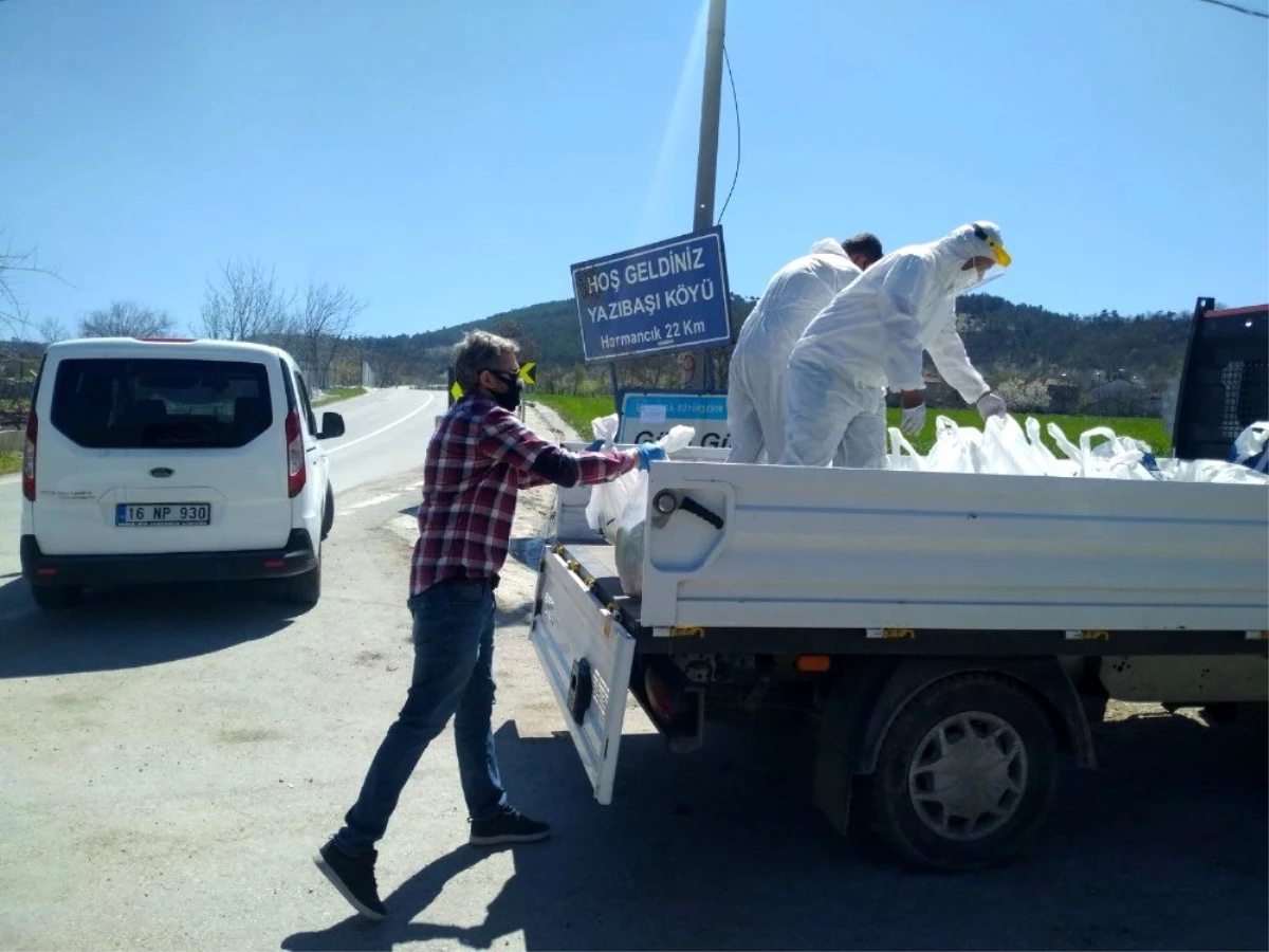 Karantinadaki mahalleye Büyükşehir desteği