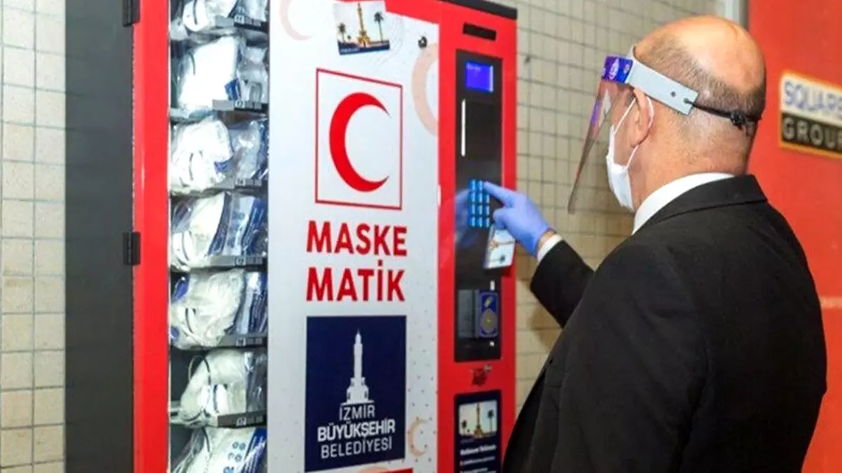 Metro İstasyonlarına Maskematik Yerleştiriliyor