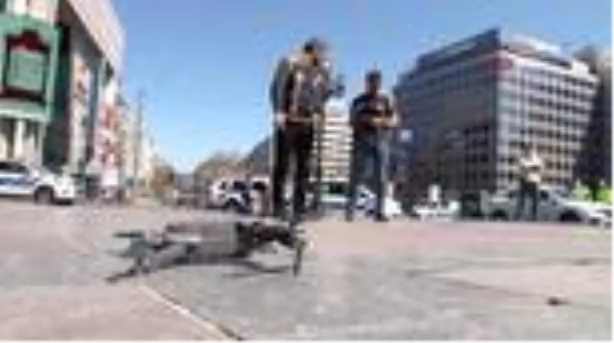 Ankara\'da sokaklar drone ile denetledi