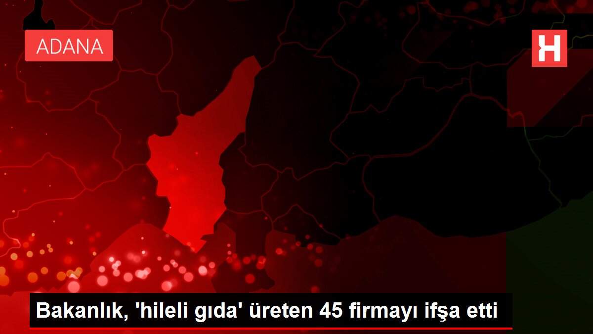 Bakanlık, 'hileli gıda' üreten 45 firmayı ifşa etti