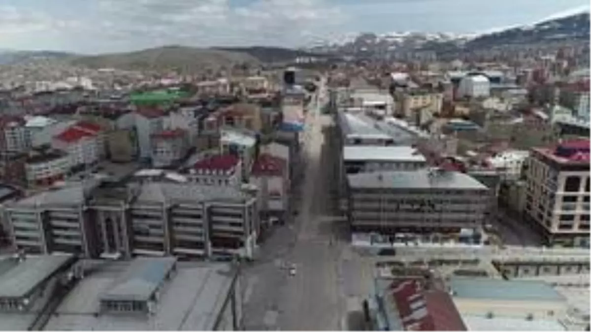 Erzurum\'da sokağa çıkma kısıtlamasının ardından sessizlik hakim