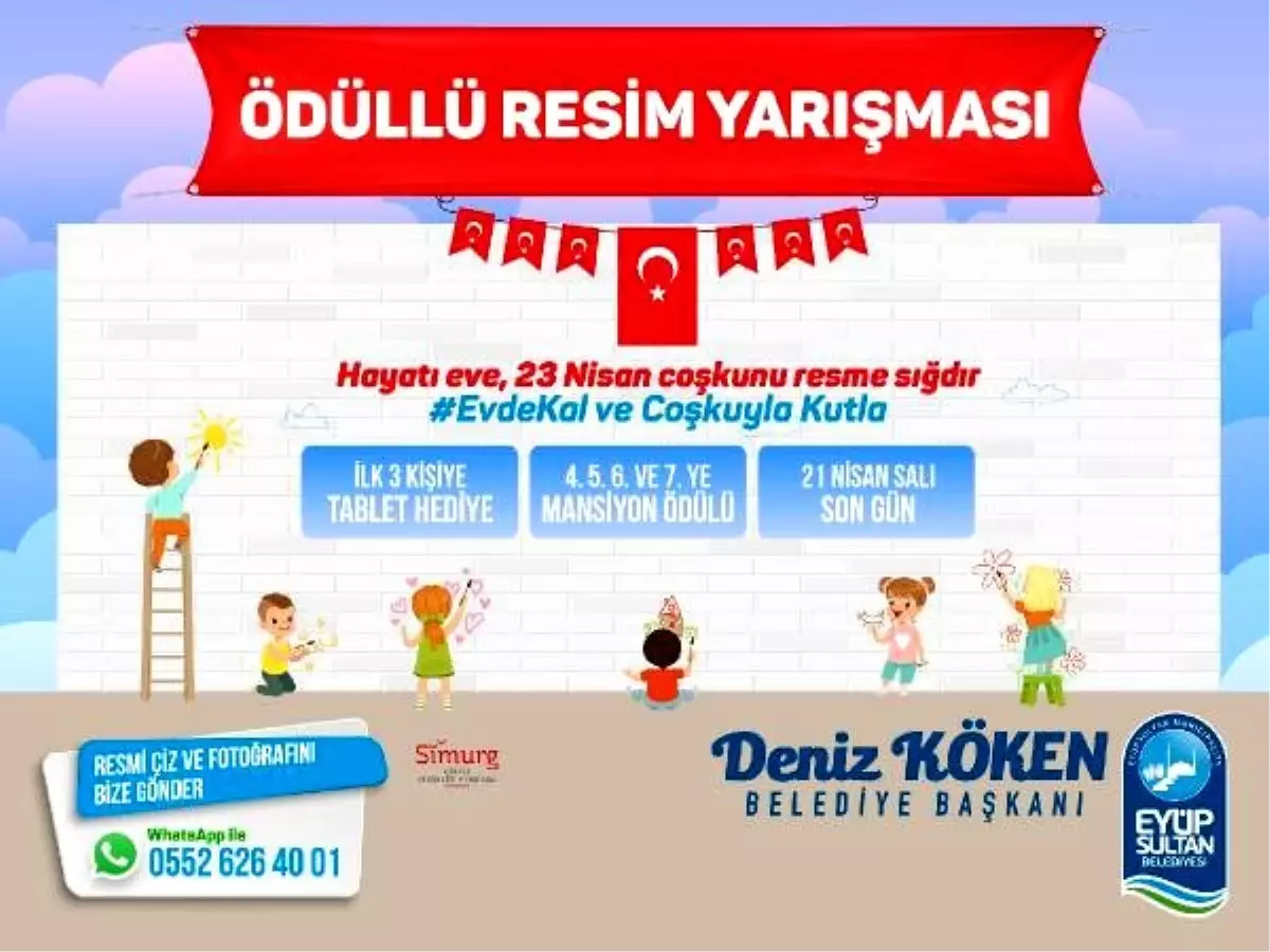 \'Hayatı Eve, 23 Nisan Coşkunu Resme Sığdır\'