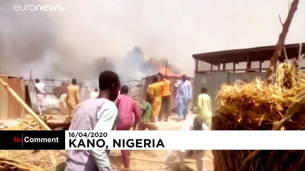 Nijerya\'da Boko Haram\'dan kaçan sığınmacıların kampında yangın: En az 14 kişi yanarak can verdi