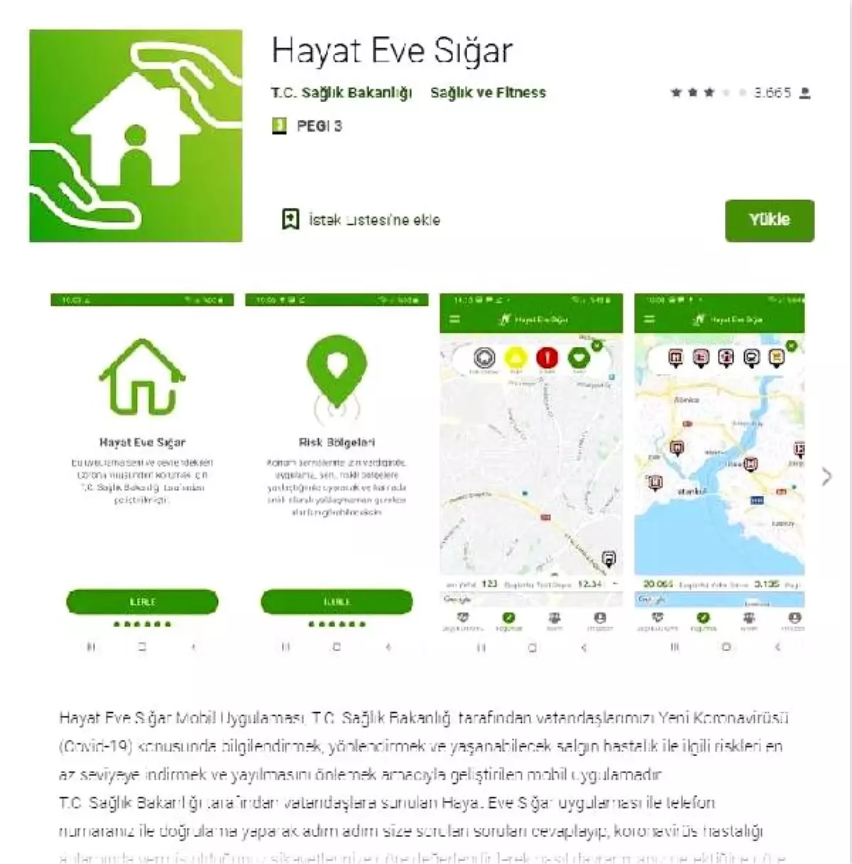 Sağlık Bakanlığı\'ndan, \'Hayat eve sığar mobil uygulaması\'