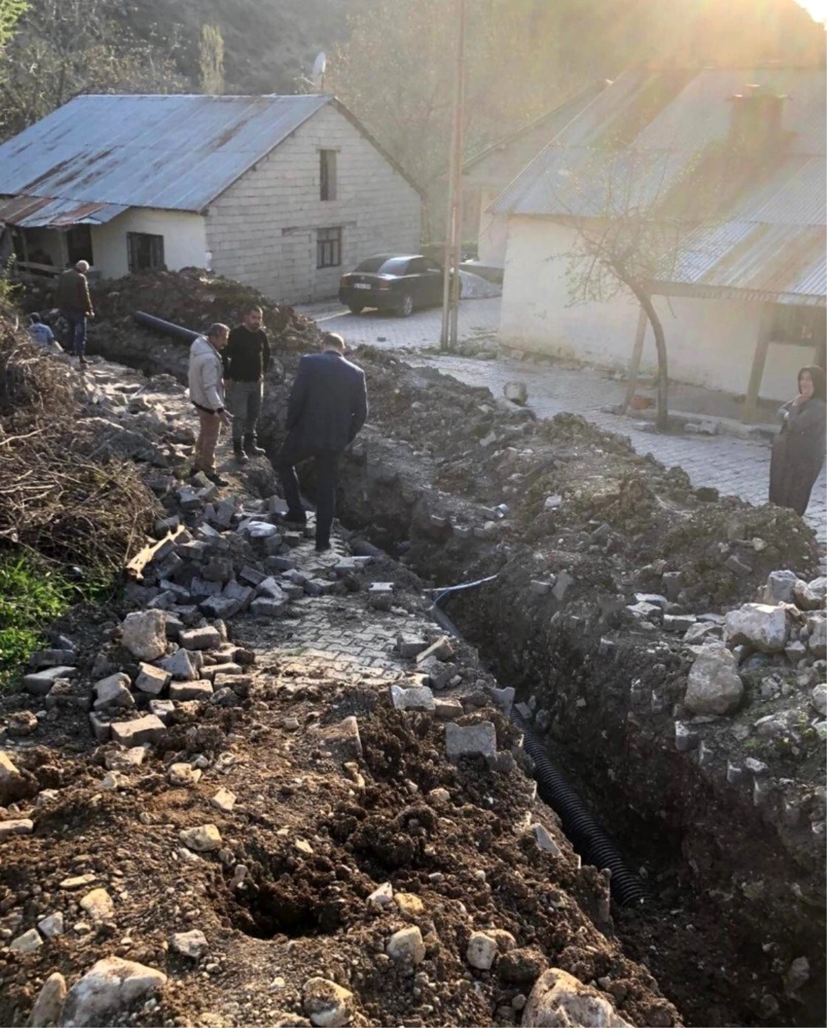 Çukurca Belediyesinden altyapı çalışması