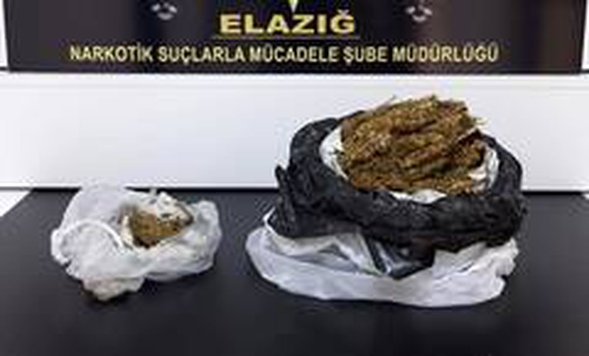 Elazığ\'da uyuşturucu ile yakalanan 2 şüpheli tutuklandı