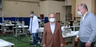 Vali Çakacak maske üretimi hakkında bilgi aldı