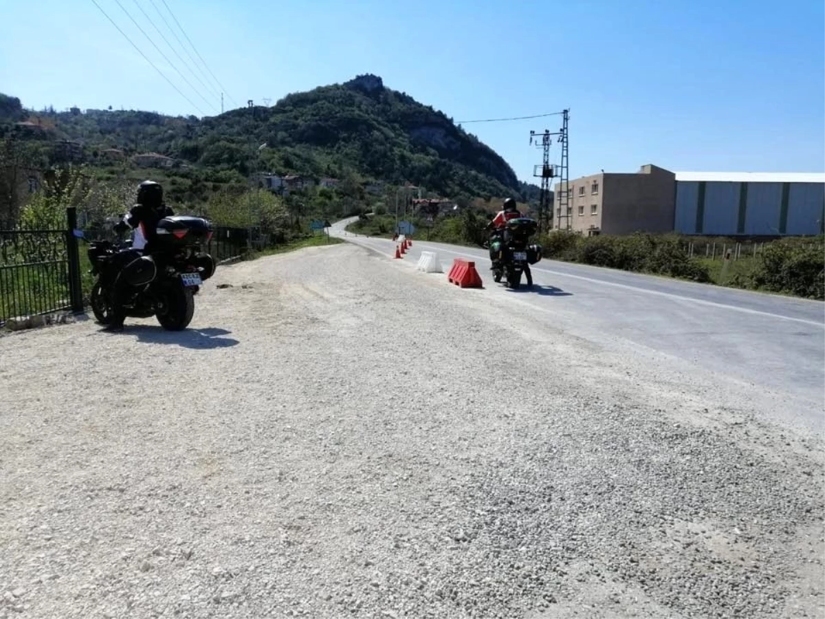 Konya\'dan Kastamonu\'ya izinsiz gelen 3 motosiklet sürücüsüne 9 bin 450 lira ceza