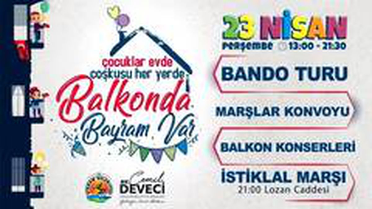 Atakumlular 23 Nisan\'ı balkonlarda kutlayacak