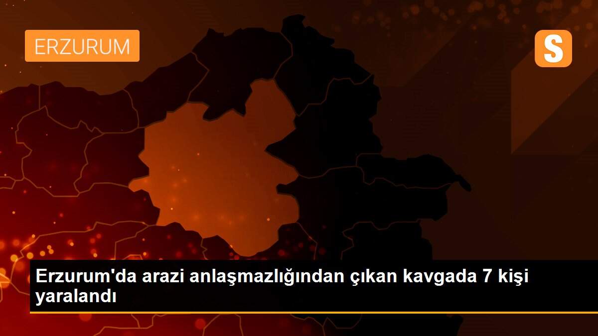 Erzurum\'da arazi anlaşmazlığından çıkan kavgada 7 kişi yaralandı