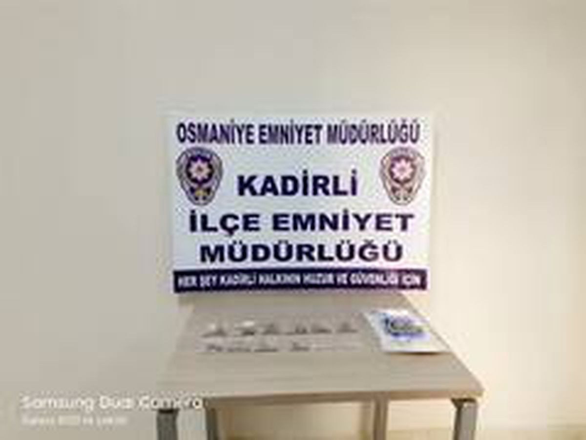 Kadirli\'de uyuşturucu operasyonu: 1 gözaltı