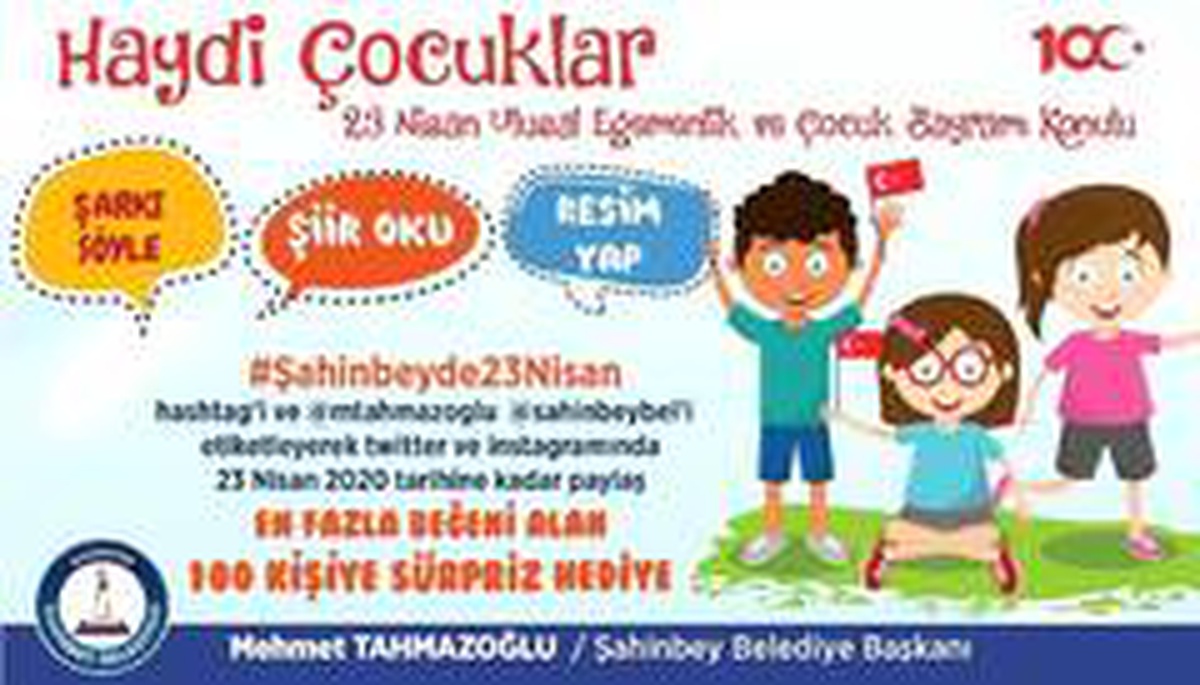 Şahinbey\'de 23 Nisan etkinlikleri
