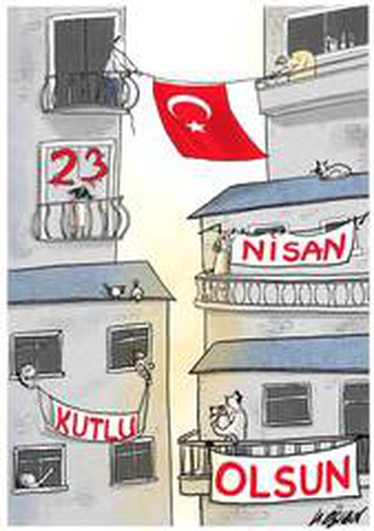 Çeşme 23 Nisan\'ı balkonlardan coşkuyla kutlayacak