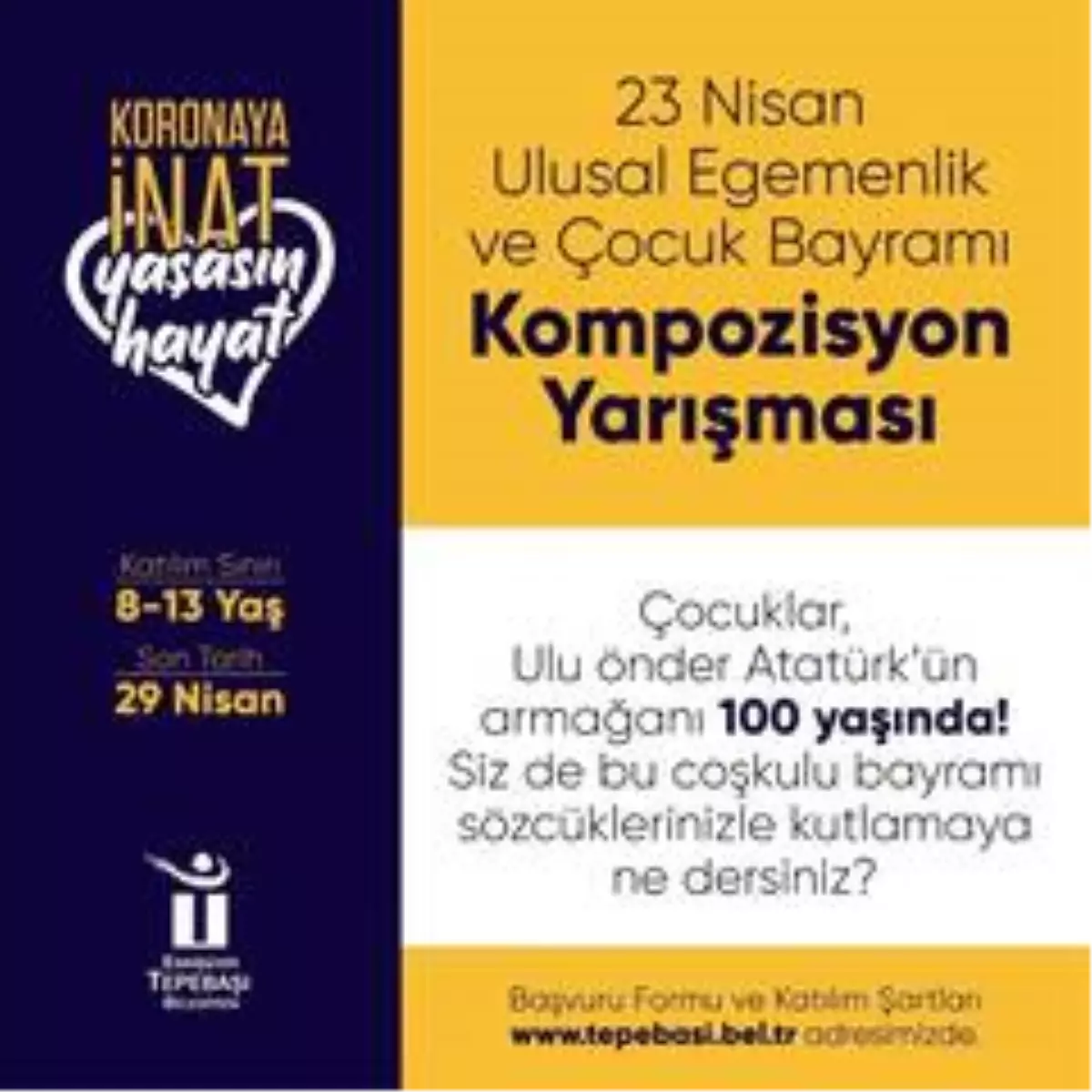 Çocuklar 23 Nisan coşkusunu kaleme alacak