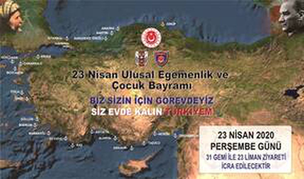 Deniz Kuvvetleri Komutanlığına ait gemilerden 23 Nisan\'da İstiklal Marşı okunacak