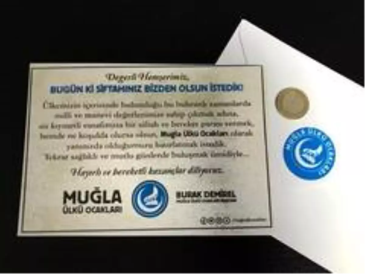 Muğla\'da esnaf güne Ülkü Ocakları\'nın siftahıyla başladı