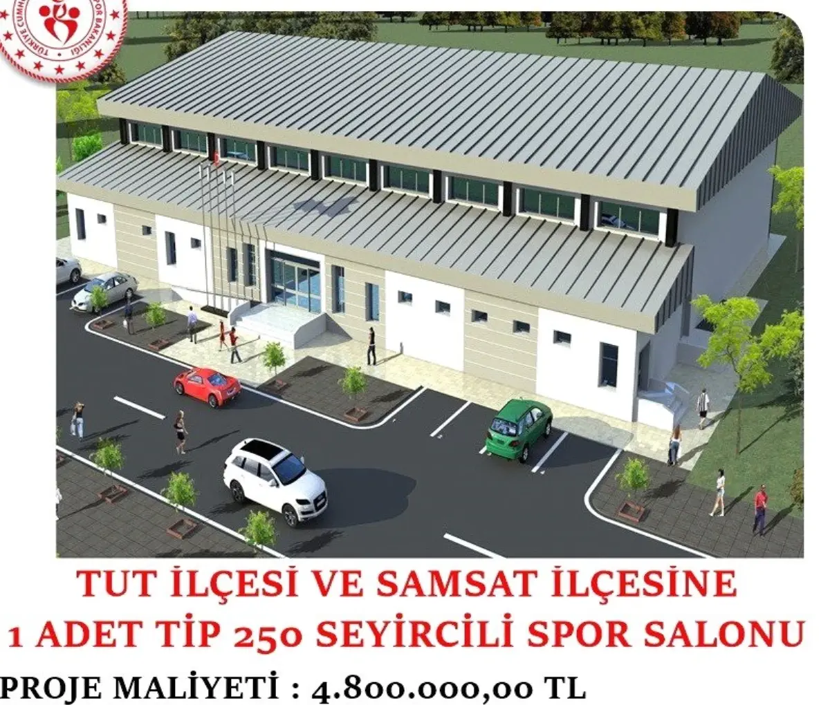 Tut ve Samsat\'a kapalı spor salonu