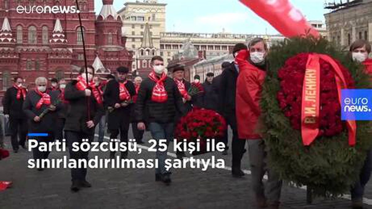 Sovyetler Birliği\'nin kurucusu Lenin, 150. doğum gününde koronavirüs kısıtlamaları gölgesinde anıldı