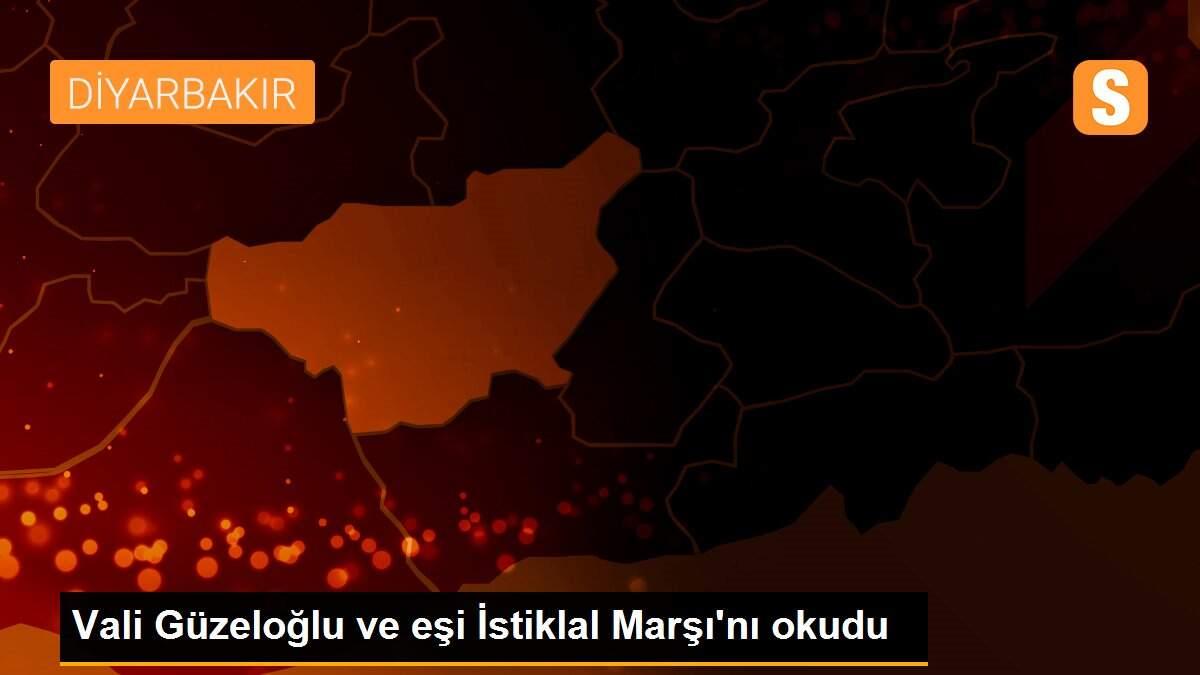 Vali Güzeloğlu ve eşi İstiklal Marşı\'nı okudu