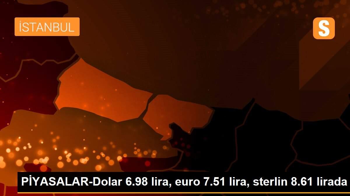 PİYASALAR-Dolar 6.98 lira, euro 7.51 lira, sterlin 8.61 lirada