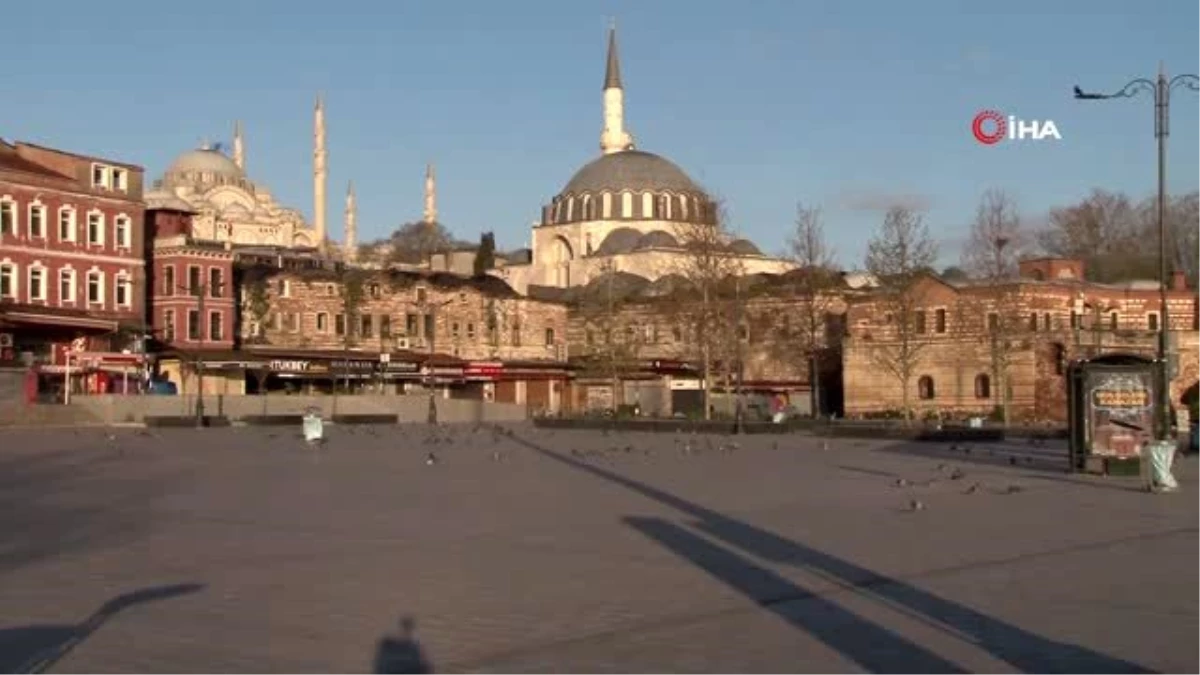 İstanbul meydanlarında korona sessizliği