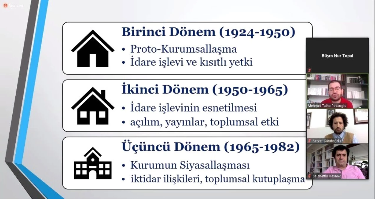 Dr. Paşaoğlu: "Diyanet\'in tarihsel izleği özerk bir yapıya imkan vermiyor"