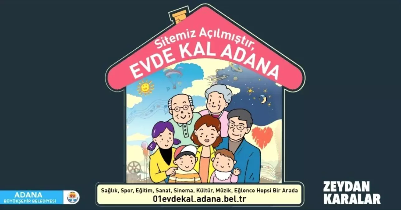 Evde kalanlar için internet sitesi