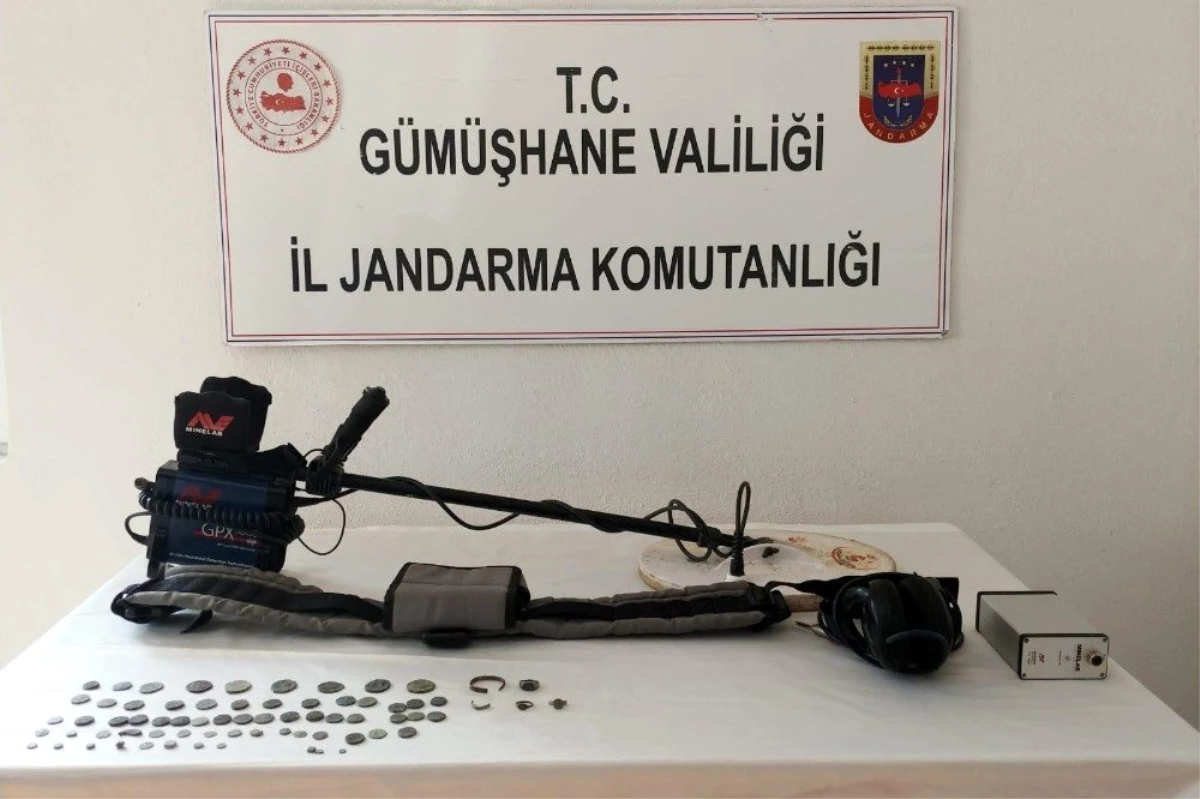 Gümüşhane\'de Jandarma ekipleri 70 adet sikke ele geçirdi