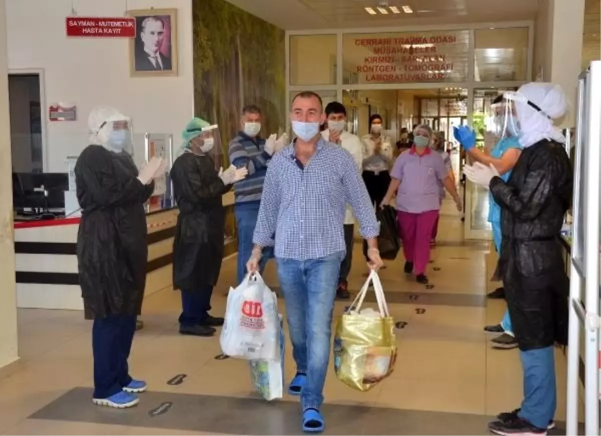 Tır şoförü korona virüsü yendi, alkışlarla taburcu oldu