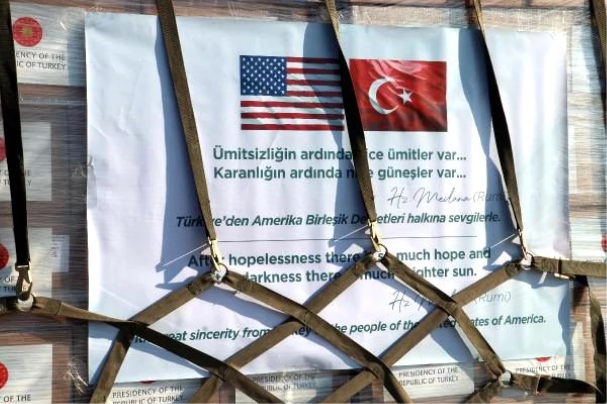 Türkiye, ABD\'ye \'Koca Yusuf\' ile sağlık malzemesi gönderdi