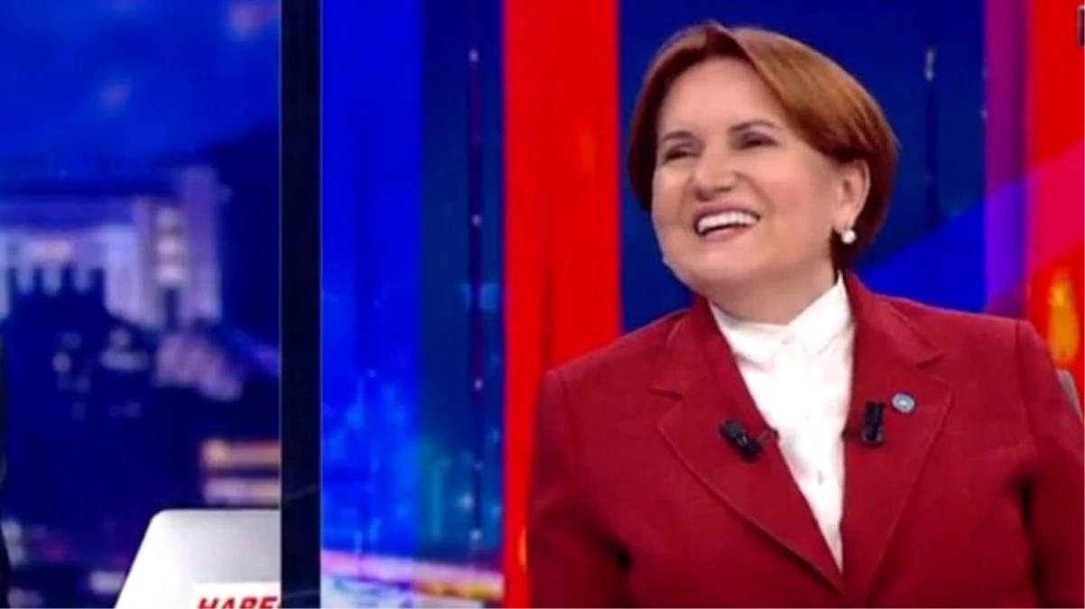 Canlı yayında Erdoğan\'la ilgili soruya cevap vermeyen Akşener, kahkaha attı