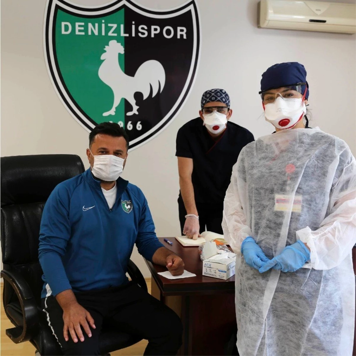 Denizlispor mesaiye, korona virüs testiyle başladı