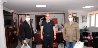 Gurbetçi iş insanları Devrek'e 20 bin adet maske yardımında bulunuldu