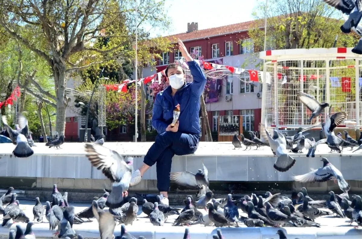 Salgında güvercinleri unutmadı