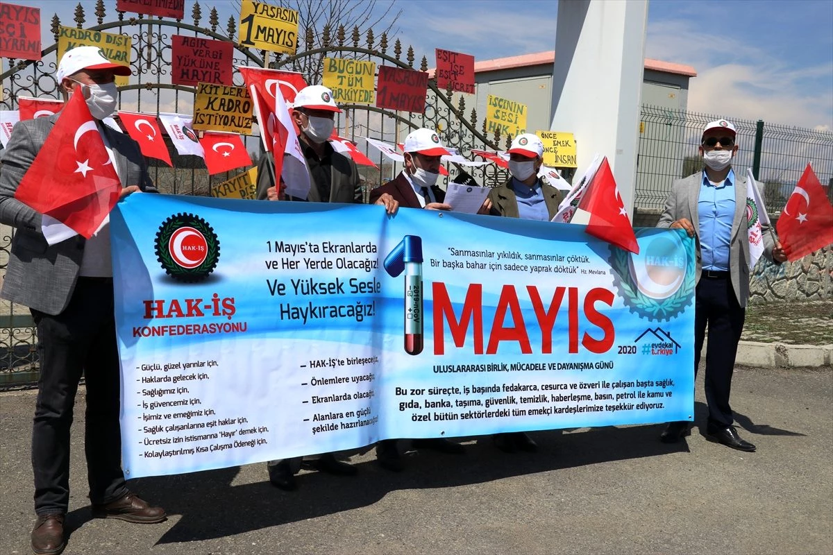 Hak-İş\'ten, Erzurum, Ağrı, Erzincan ve Kars\'ta 1 Mayıs açıklaması