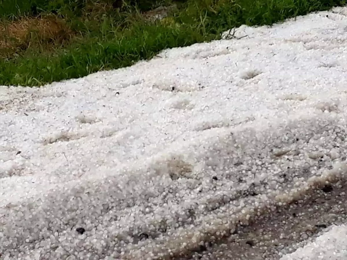 Hayrabolu\'da sağanak ve dolu, tarım alanlarına zarar verdi