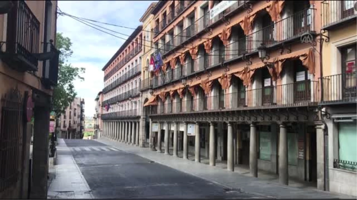 İspanya\'da koronavirüs tedbirleri - Toledo sokakları bomboş