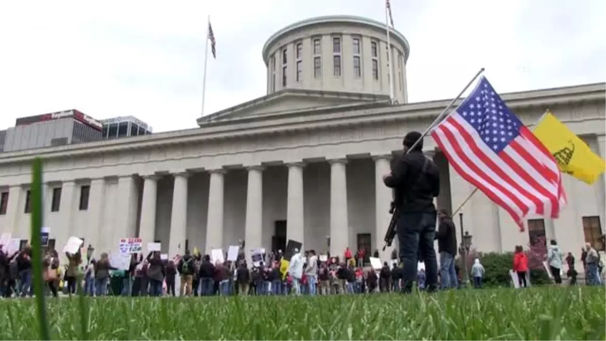 ABD\'nin Ohio eyaletinde "karantina" protestosu