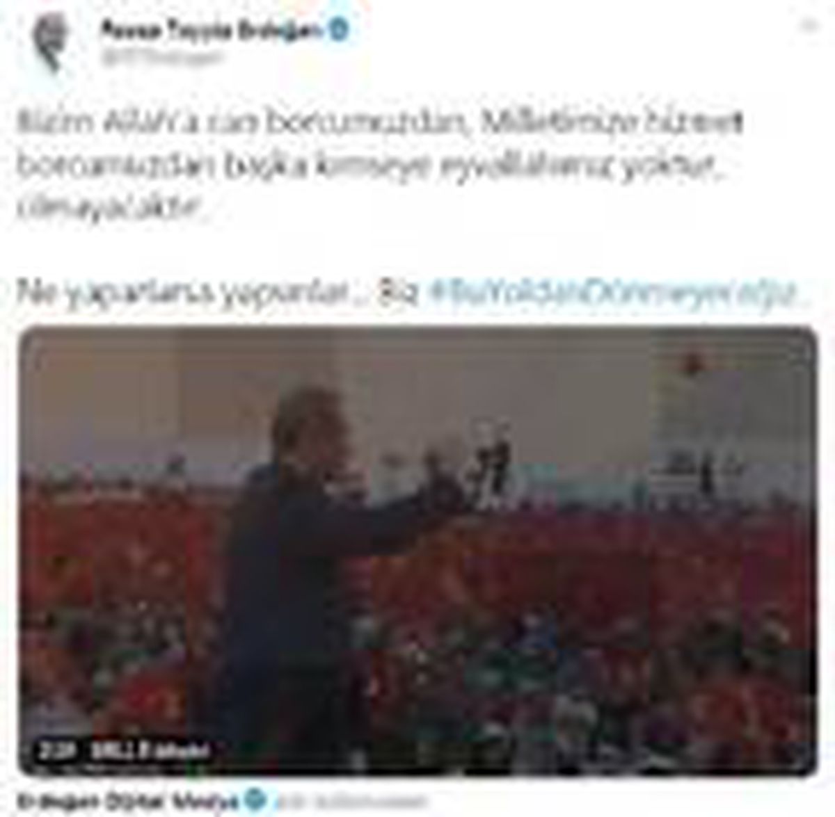 Cumhurbaşkanı Erdoğan\'dan, AK Parti\'ye dönüşünün 3\'üncü yılına özel paylaşım