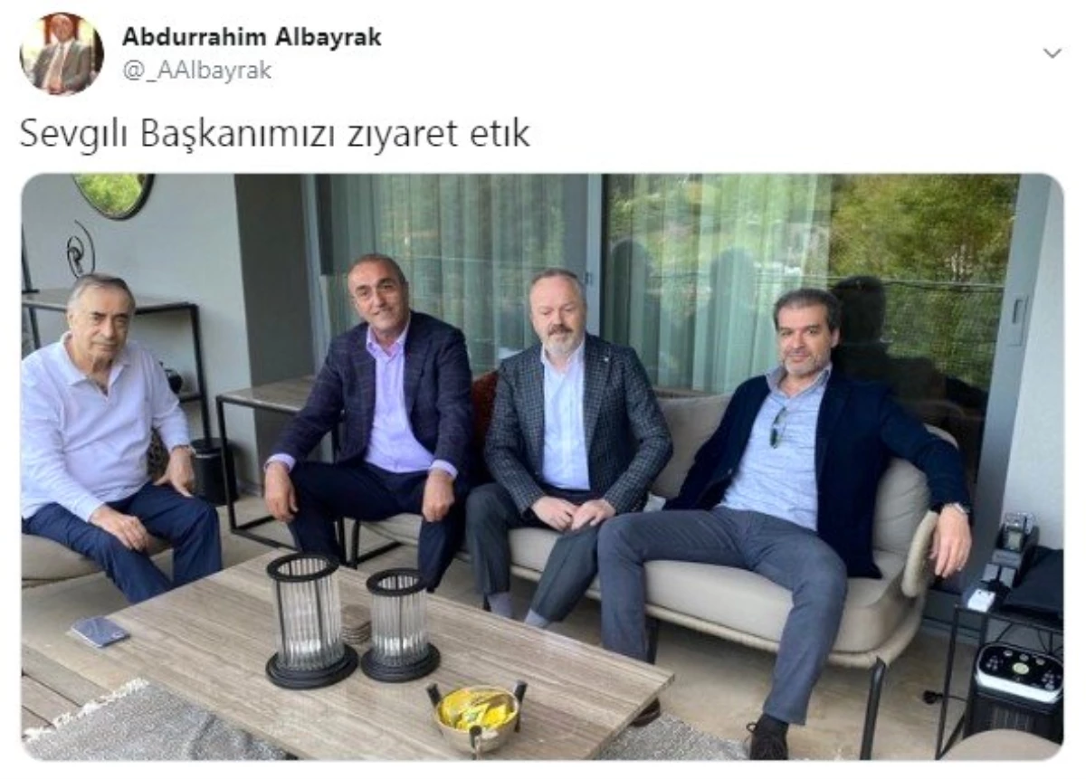 Galatasaraylı yöneticiler Başkan Cengiz\'i unutmadı